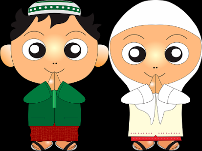 44 Gambar Kartun Lucu Anak Muslim Terbaik
