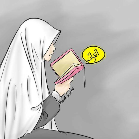 480 Gambar Kartun Muslimah Modern HD Terbaik